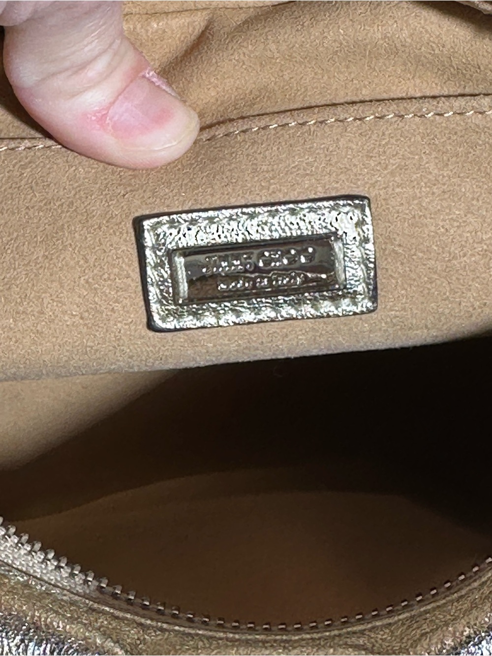 Jimmy Choo Metallic Gold Star-Studded Tote Bag - Picture 6 of 6